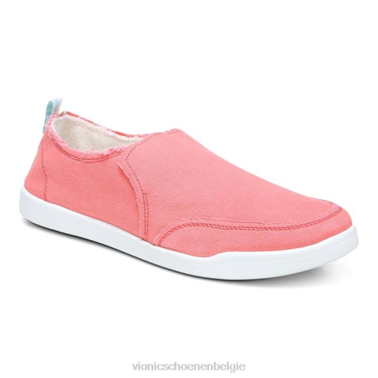 Vionic beach malibu slip-on sneaker: canvas ZND81078 zee koraal canvas Vionic belgie
