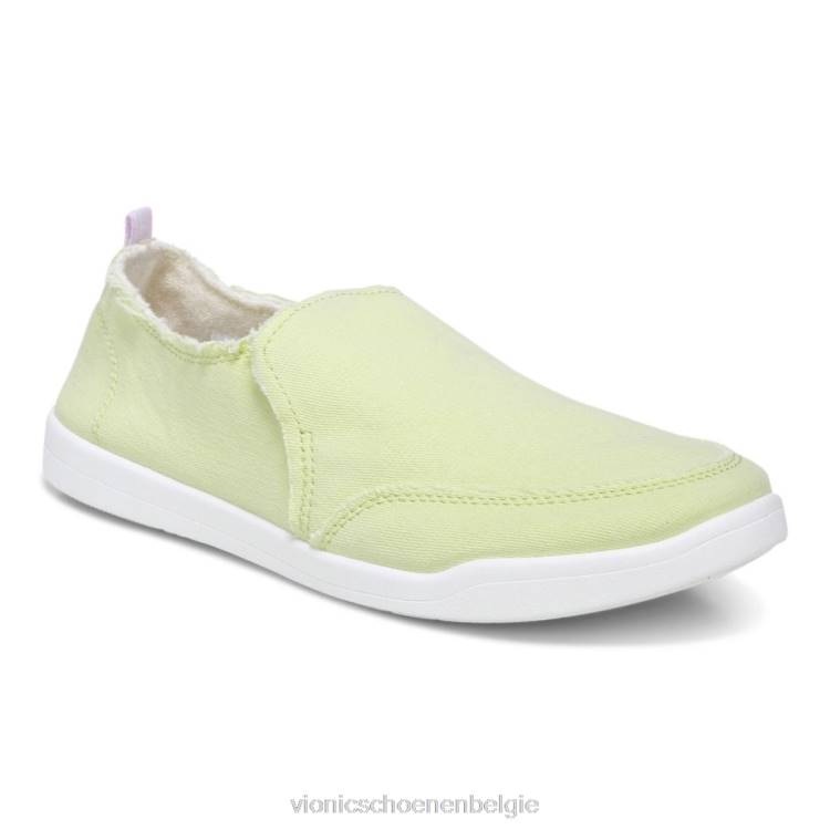 Vionic beach malibu slip-on sneaker: canvas ZND81079 bleek limoen canvas Vionic chaussures