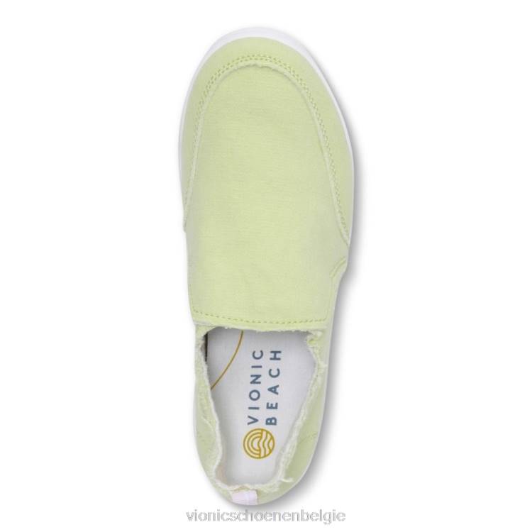 Vionic beach malibu slip-on sneaker: canvas ZND81079 bleek limoen canvas Vionic chaussures