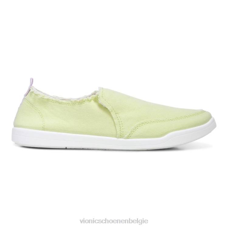 Vionic beach malibu slip-on sneaker: canvas ZND81079 bleek limoen canvas Vionic chaussures