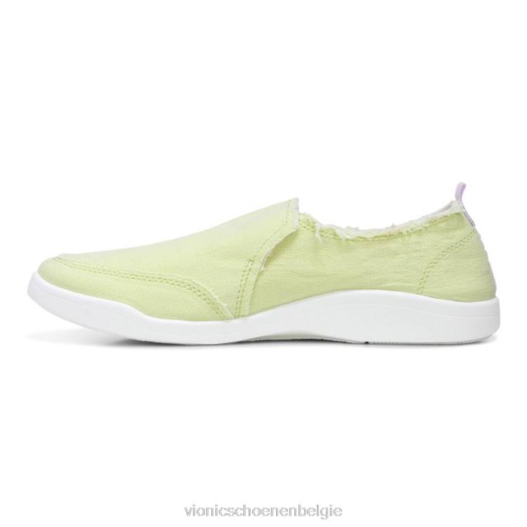 Vionic beach malibu slip-on sneaker: canvas ZND81079 bleek limoen canvas Vionic chaussures