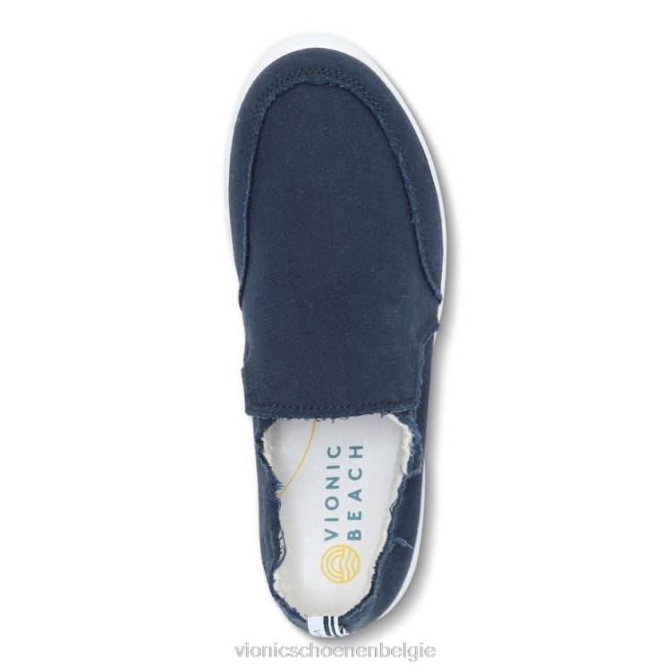 Vionic beach malibu slip-on sneaker: canvas ZND81080 Marine canvas Vionic chaussures belgique