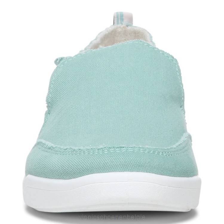 Vionic beach malibu slip-on sneaker: canvas ZND81081 wasabi-doek Vionic sandals