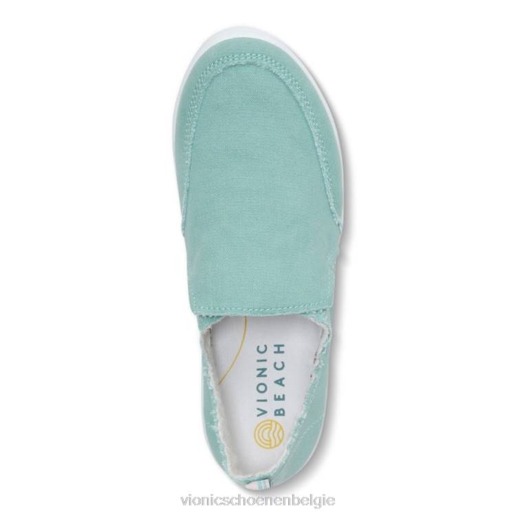 Vionic beach malibu slip-on sneaker: canvas ZND81081 wasabi-doek Vionic sandals