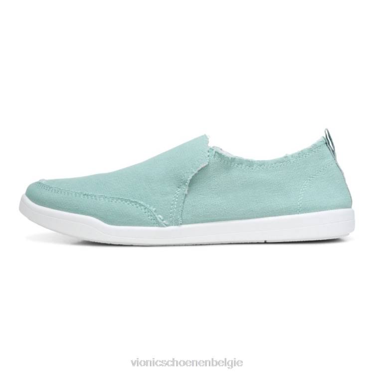 Vionic beach malibu slip-on sneaker: canvas ZND81081 wasabi-doek Vionic sandals