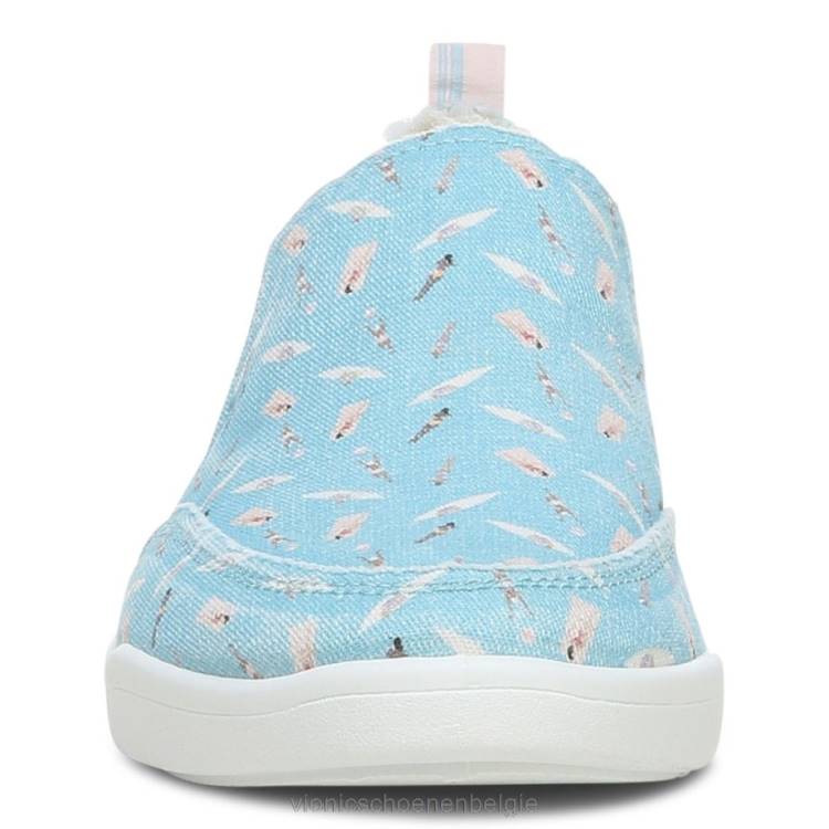 Vionic beach malibu slip-on sneaker: plezier in de zon ZND81150 porselein blauw Vionic chaussures belgique