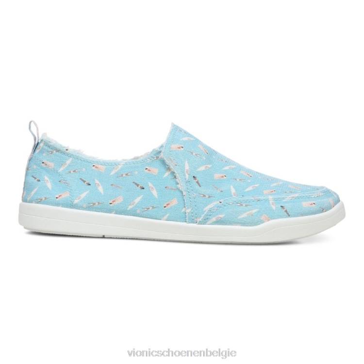 Vionic beach malibu slip-on sneaker: plezier in de zon ZND81150 porselein blauw Vionic chaussures belgique