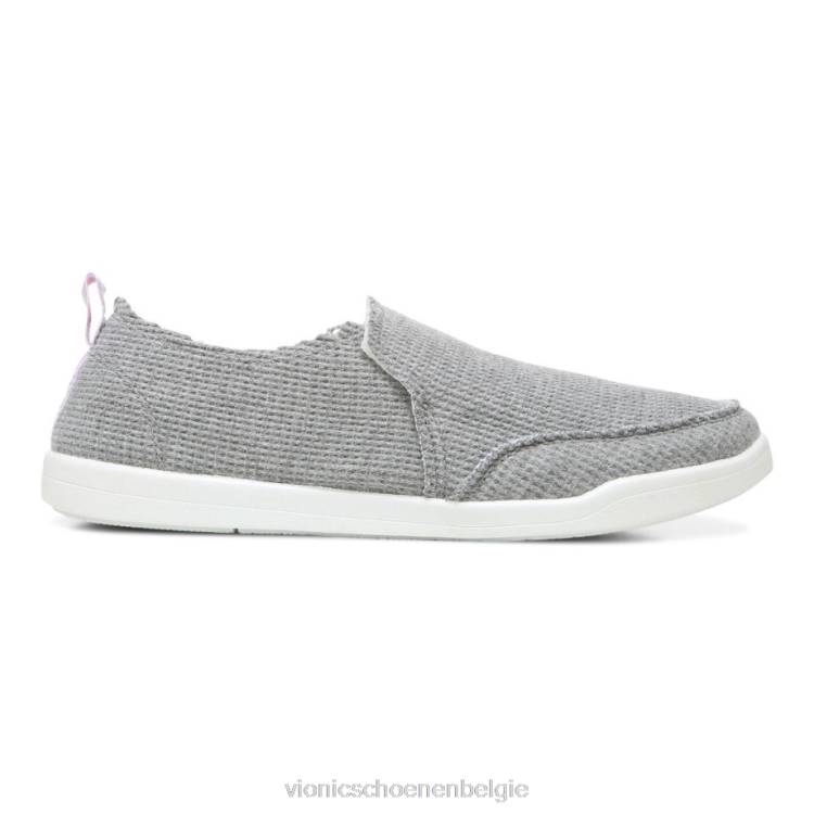 Vionic beach malibu slip-on sneaker: wafelgebreid ZND81145 houtskool breien Vionic shoes outlet