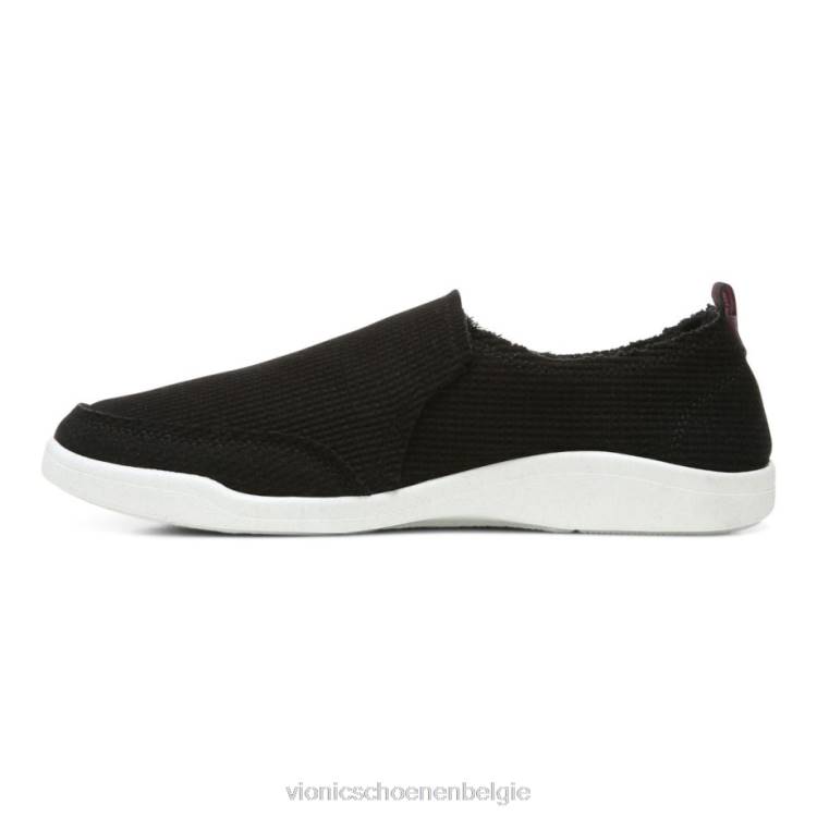 Vionic beach malibu slip-on sneaker: wafelgebreid ZND81146 zwart breiwerk Vionic schoenen