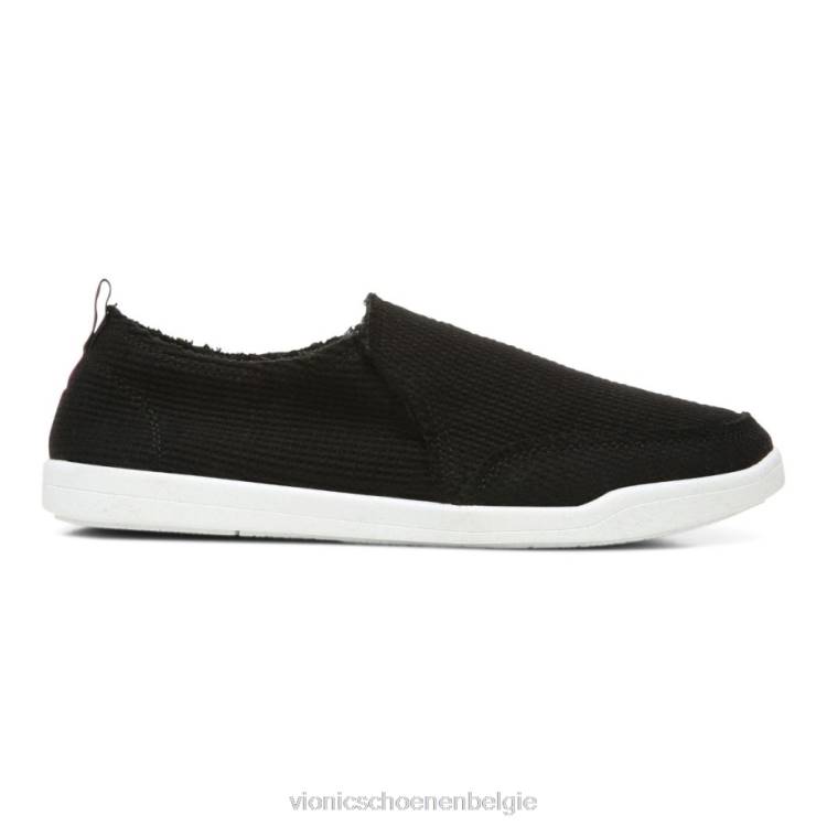 Vionic beach malibu slip-on sneaker: wafelgebreid ZND81146 zwart breiwerk Vionic schoenen