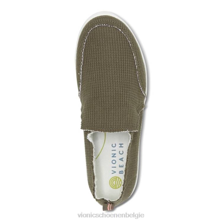 Vionic beach malibu slip-on sneaker: wafelgebreid ZND81147 olijf gebreid Vionic verkooppunten