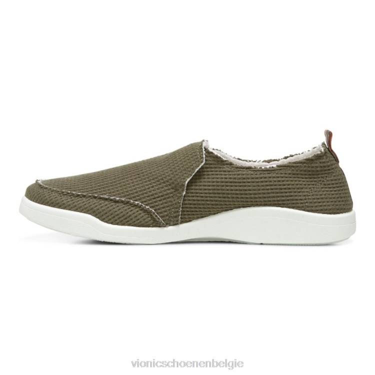 Vionic beach malibu slip-on sneaker: wafelgebreid ZND81147 olijf gebreid Vionic verkooppunten