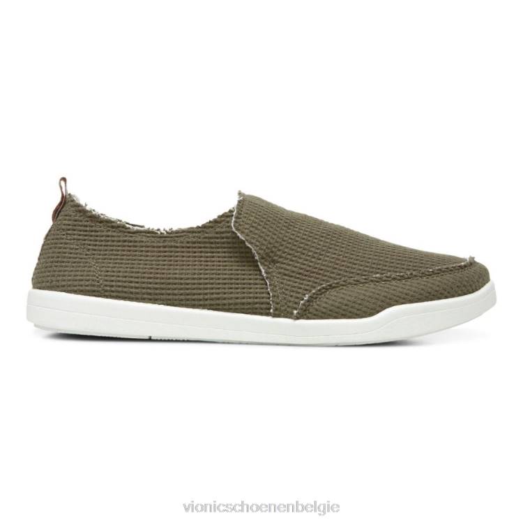 Vionic beach malibu slip-on sneaker: wafelgebreid ZND81147 olijf gebreid Vionic verkooppunten