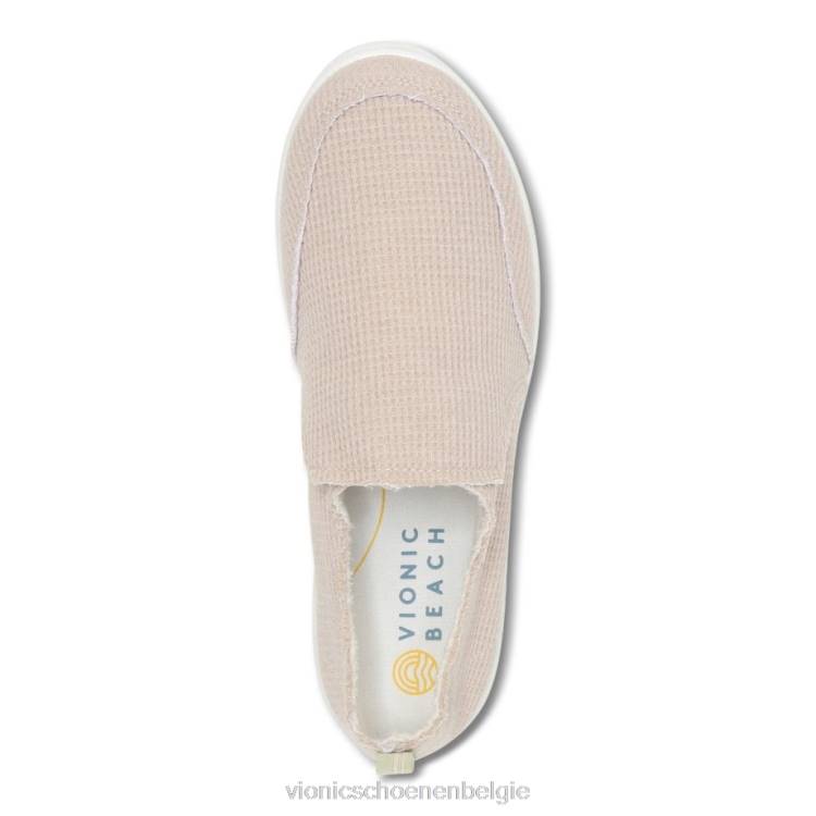 Vionic beach malibu slip-on sneaker: wafelgebreid ZND81148 crème breisel Vionic belgie
