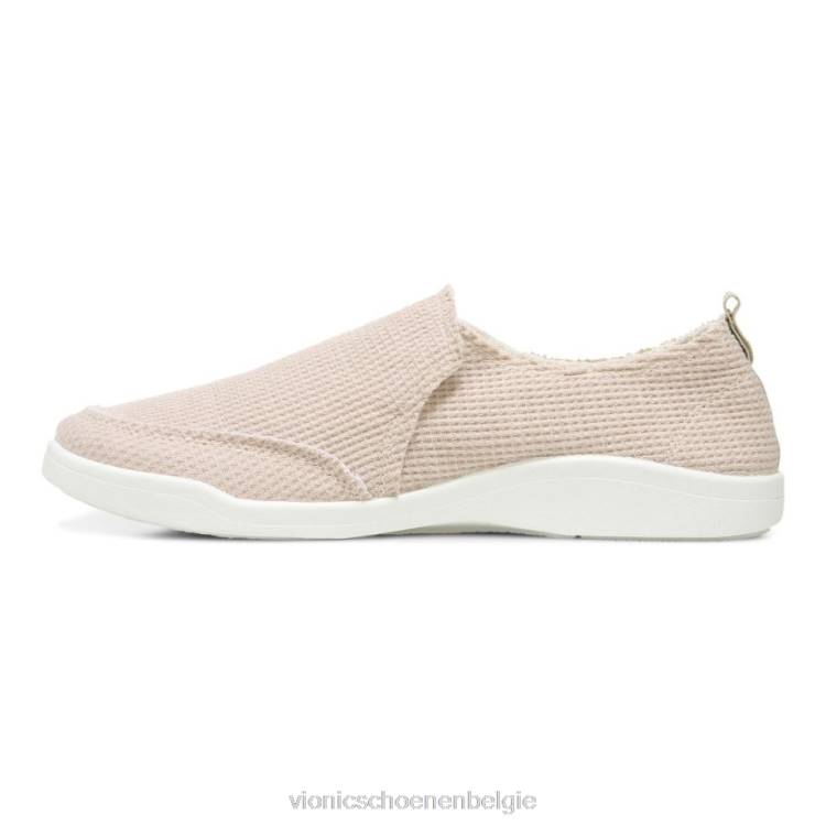 Vionic beach malibu slip-on sneaker: wafelgebreid ZND81148 crème breisel Vionic belgie