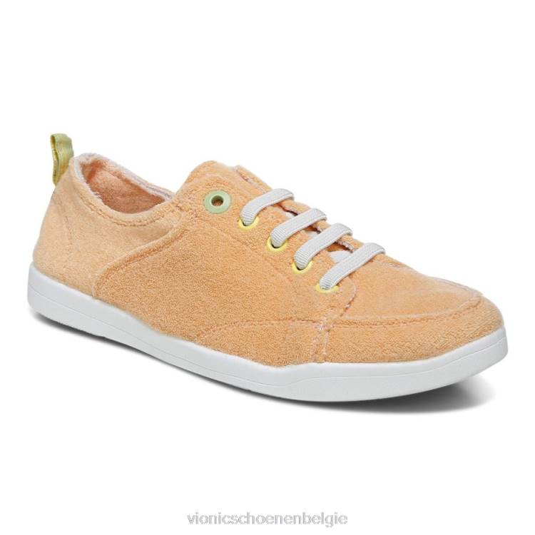Vionic beach pismo casual sneaker: badstof ZND81177 abrikozen badstof Vionic chaussures