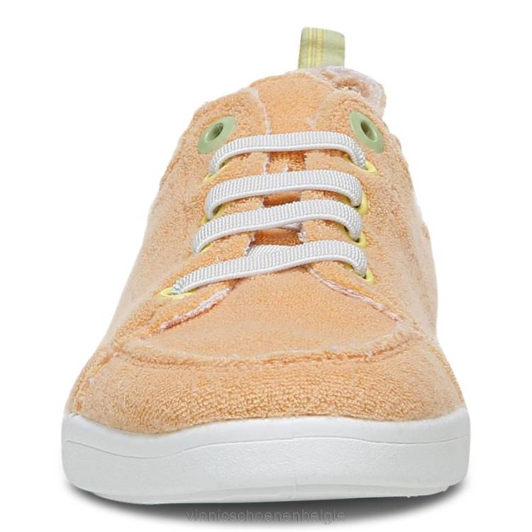 Vionic beach pismo casual sneaker: badstof ZND81177 abrikozen badstof Vionic chaussures