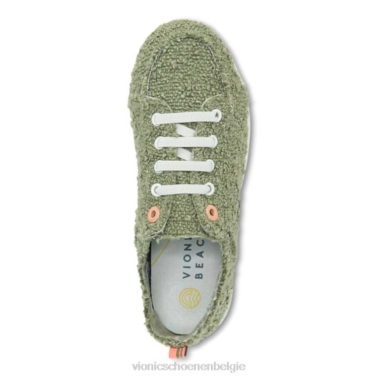 Vionic beach pismo casual sneaker: bouclé ZND81067 legergroene bouclé Vionic sandals