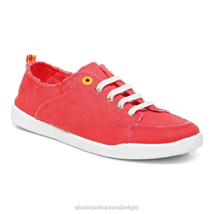 Vionic beach pismo casual sneaker: canvas ZND81098 klaproos canvas Vionic verkooppunten