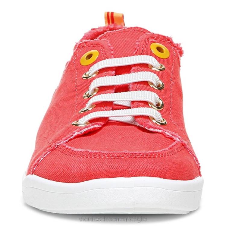 Vionic beach pismo casual sneaker: canvas ZND81098 klaproos canvas Vionic verkooppunten