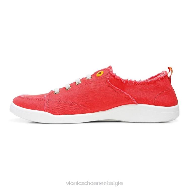 Vionic beach pismo casual sneaker: canvas ZND81098 klaproos canvas Vionic verkooppunten