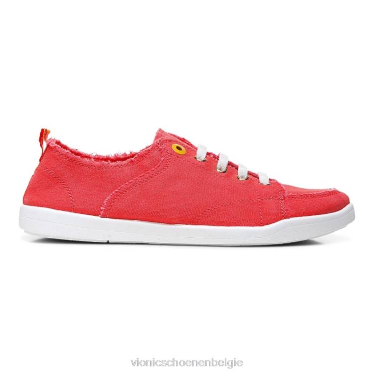 Vionic beach pismo casual sneaker: canvas ZND81098 klaproos canvas Vionic verkooppunten