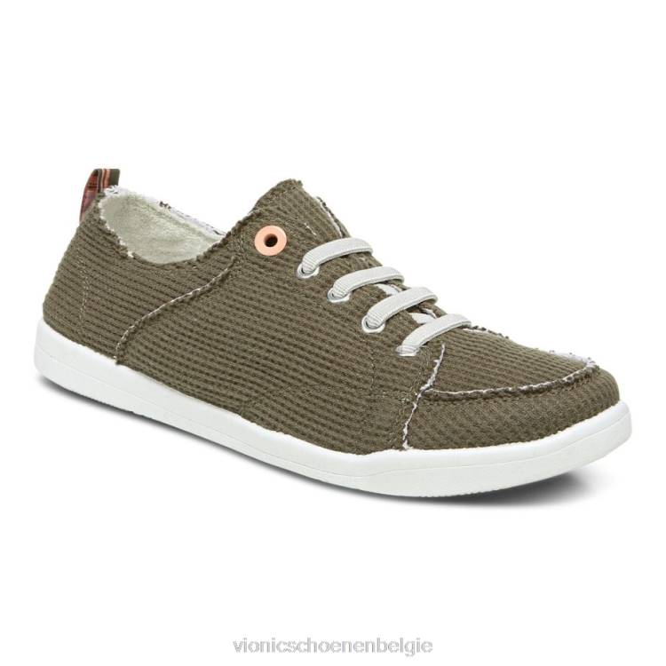 Vionic beach pismo casual sneaker: gebreid ZND81171 olijf gebreid Vionic chaussures belgique
