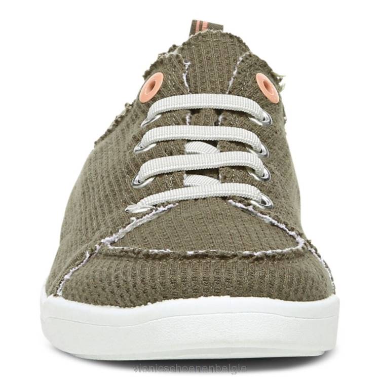 Vionic beach pismo casual sneaker: gebreid ZND81171 olijf gebreid Vionic chaussures belgique