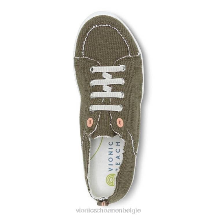 Vionic beach pismo casual sneaker: gebreid ZND81171 olijf gebreid Vionic chaussures belgique