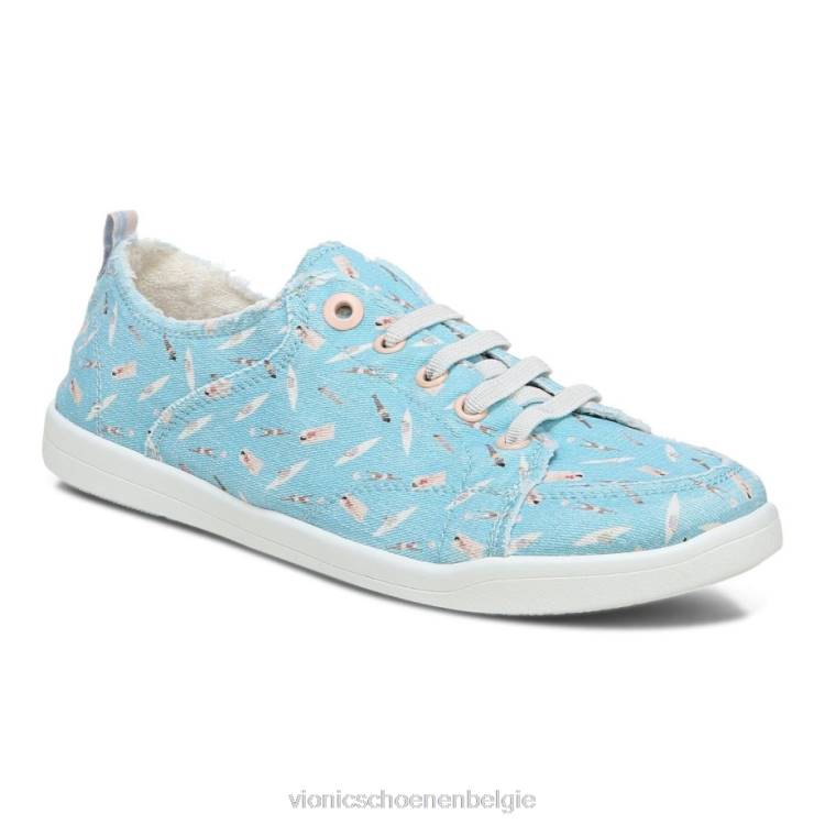 Vionic beach pismo casual sneaker: plezier in de zon ZND81180 porselein blauw Vionic shoes outlet