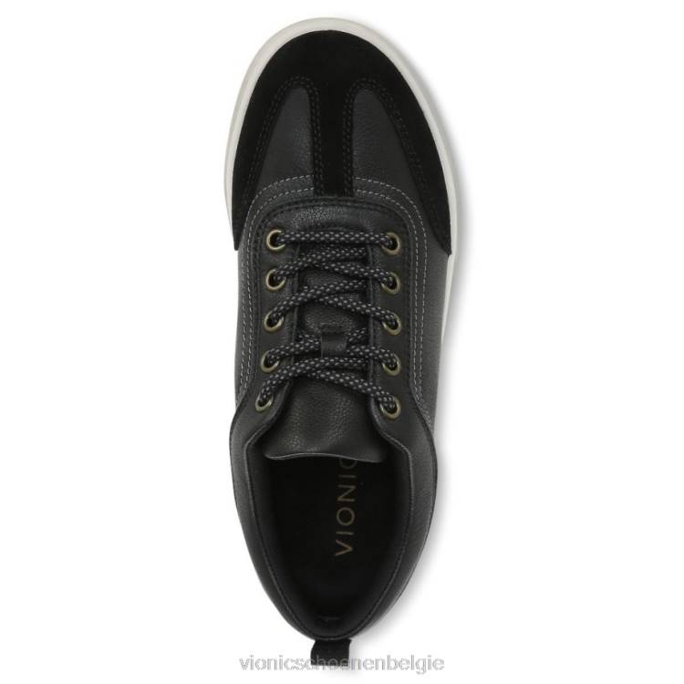 Vionic nyla sneaker ZND81047 zwart leer Vionic shoes outlet