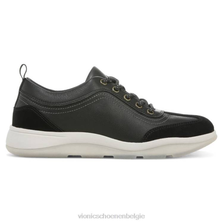 Vionic nyla sneaker ZND81047 zwart leer Vionic shoes outlet