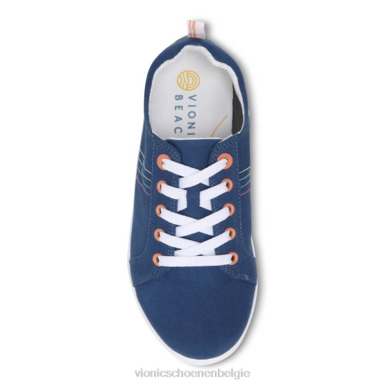 Vionic stinson-sneaker ZND81157 Marine canvas Vionic chaussures belgique