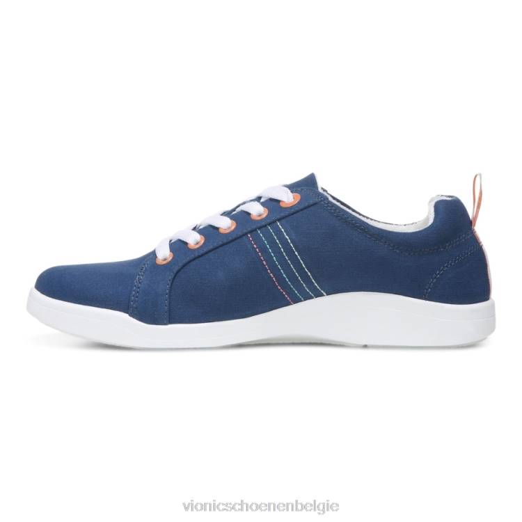 Vionic stinson-sneaker ZND81157 Marine canvas Vionic chaussures belgique