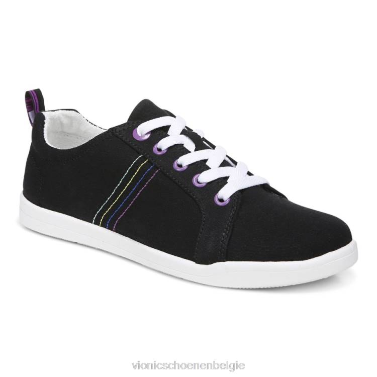 Vionic stinson-sneaker ZND81159 zwart canvas Vionic shoes outlet
