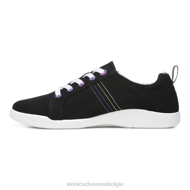Vionic stinson-sneaker ZND81159 zwart canvas Vionic shoes outlet