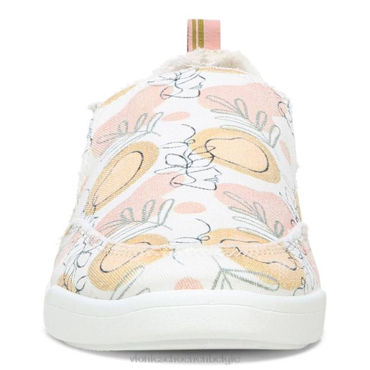 Vionic strand malibu slip-on sneaker: orange grove ZND81169 bosje wit Vionic belgie