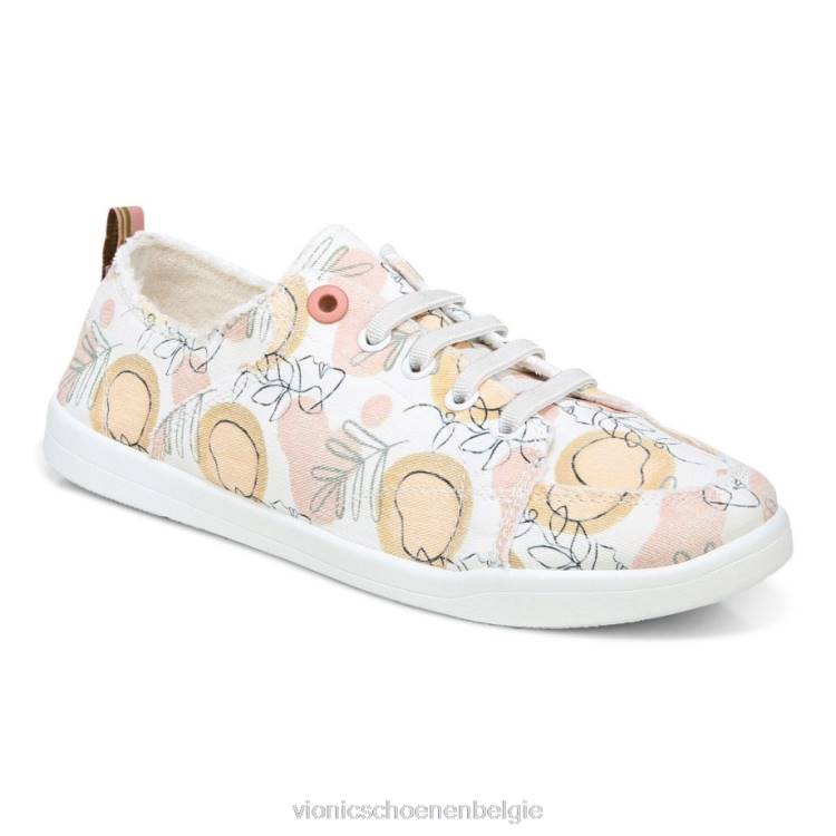 Vionic strandpismo casual sneaker: sinaasappelboomgaard ZND81176 bosje wit Vionic belgie