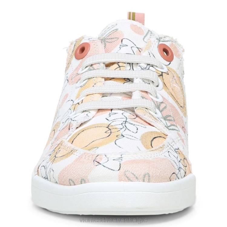 Vionic strandpismo casual sneaker: sinaasappelboomgaard ZND81176 bosje wit Vionic belgie