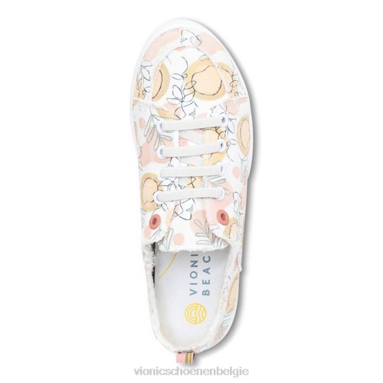 Vionic strandpismo casual sneaker: sinaasappelboomgaard ZND81176 bosje wit Vionic belgie