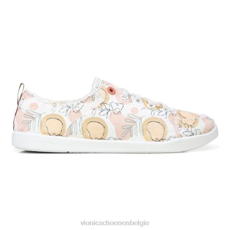 Vionic strandpismo casual sneaker: sinaasappelboomgaard ZND81176 bosje wit Vionic belgie