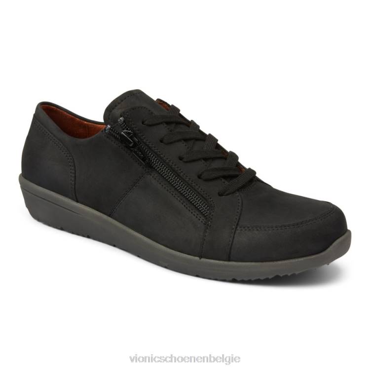 Vionic Abigail veters ZND831 zwart nubuck Vionic schoenen