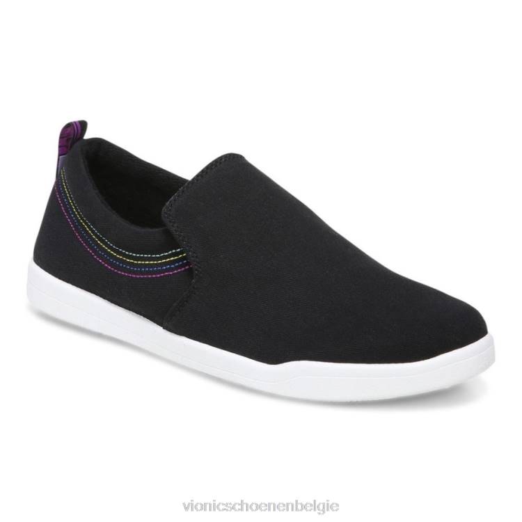 Vionic Marshall glijdt door ZND8490 zwart canvas Vionic schoenen