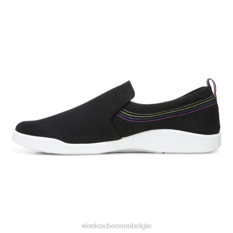 Vionic Marshall glijdt door ZND8490 zwart canvas Vionic schoenen