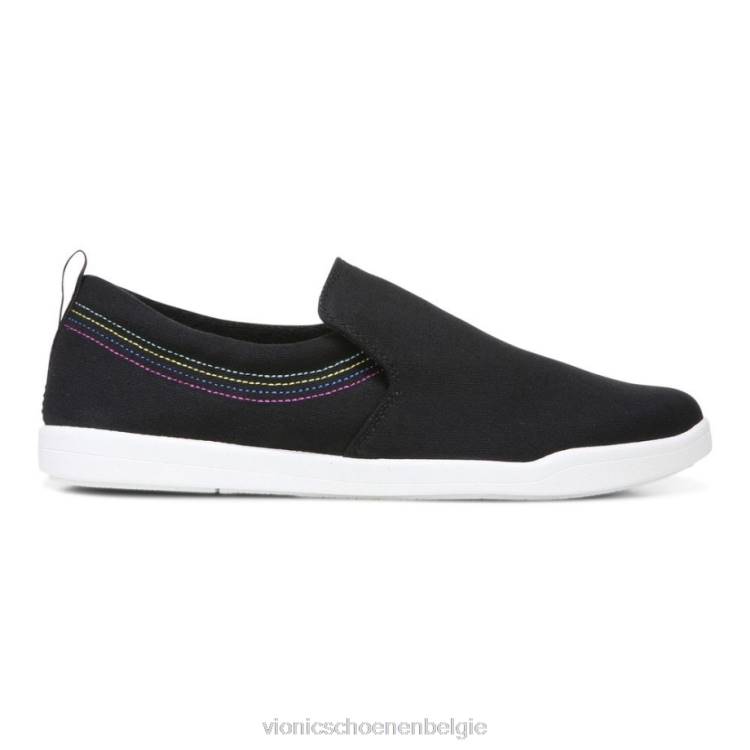 Vionic Marshall glijdt door ZND8490 zwart canvas Vionic schoenen