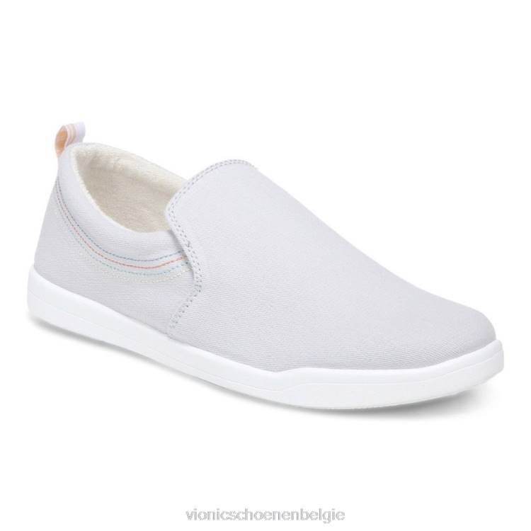 Vionic Marshall glijdt door ZND8494 damp canvas Vionic chaussures belgique