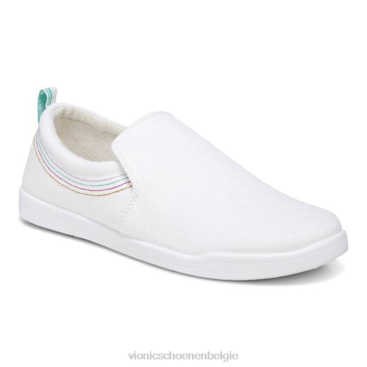 Vionic Marshall glijdt door ZND8495 wit doek Vionic sandals