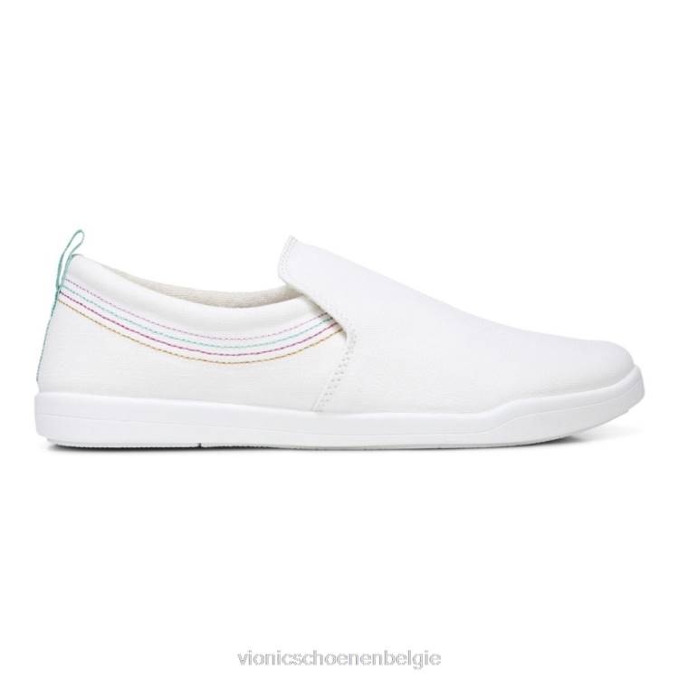 Vionic Marshall glijdt door ZND8495 wit doek Vionic sandals