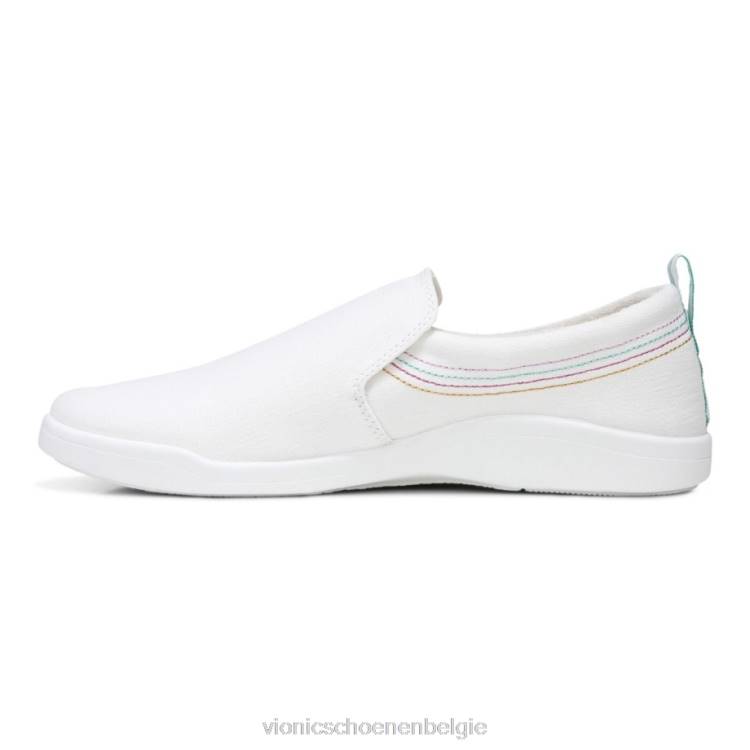 Vionic Marshall glijdt door ZND8495 wit doek Vionic sandals