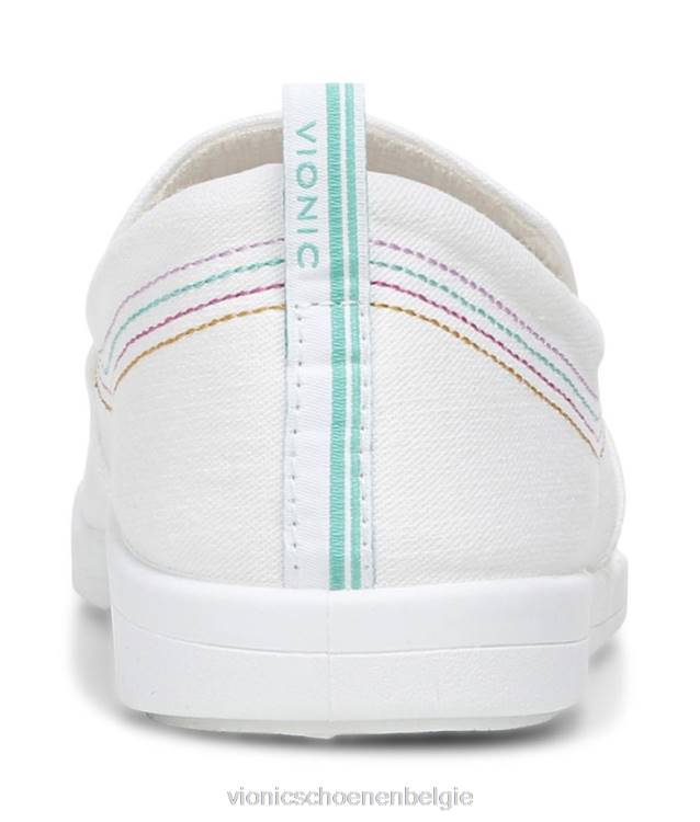 Vionic Marshall glijdt door ZND8495 wit doek Vionic sandals